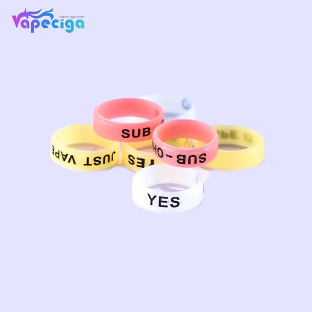 Luminous Anti-slip Silicone Beauty Ring for Tank 22*7mm 20PCs