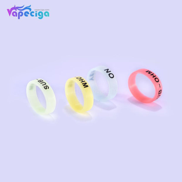 Luminous Anti-slip Silicone Beauty Ring for Tank 22*7mm 20PCs
