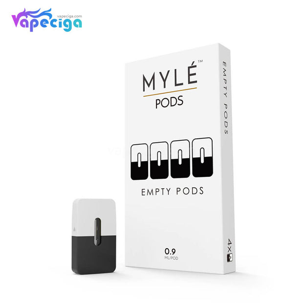 MYLE Replacement Empty Pod Cartridge 0.9ml 4PCs