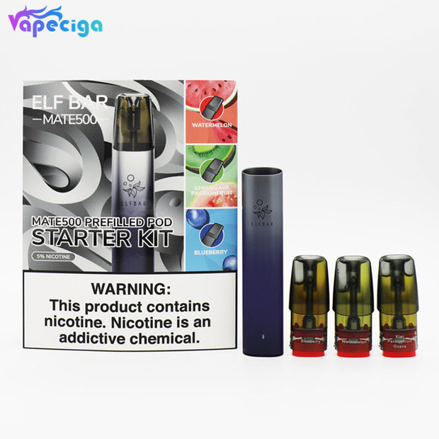 Elf Bar Mate500 Pod System Kit with P1 Pre-filled Pod 500mAh 2ml