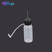PET Semi-transparent Dropper Bottle 10ml with Black / White Needle Cap 10PCs