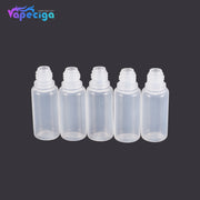 PET Semi-transparent Dropper Bottle 10ml with Black / Blue Cap 5PCs