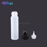 PET Semi-transparent Dropper Bottle 20ml with Black / White Cap 5PCs
