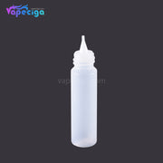 PET Semi-transparent Dropper Bottle 20ml with Black / White Cap 5PCs