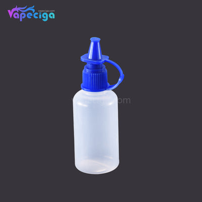 PET Semi-transparent Dropper Bottle 30ml with Black / Blue Cap 5PCs