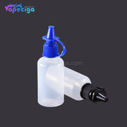 PET Semi-transparent Dropper Bottle 30ml with Black / Blue Cap 5PCs
