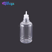 PE Transparent Dropper Bottle 30ml with Black / White / Red / Blue Cap 5PCs