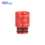 Red REEVAPE AS104SS Straight Resin 510 Drip Tip with Double Washer
