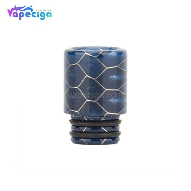 Blue REEVAPE AS104SS Straight Resin 510 Drip Tip with Double Washer