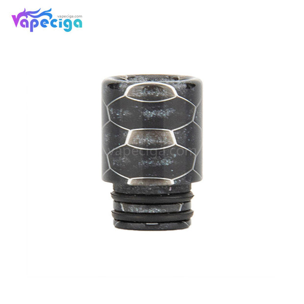 Black REEVAPE AS104SS Straight Resin 510 Drip Tip with Double Washer