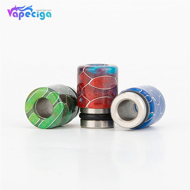 REEVAPE AS104S Straight Resin + Stainless Steel 510 Drip Tip with Single Washer - Display