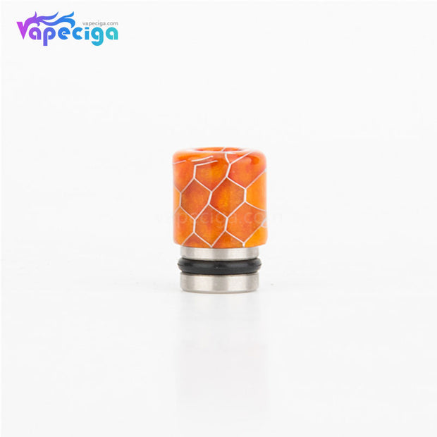 REEVAPE AS104S Straight Resin + Stainless Steel 510 Drip Tip with Single Washer - Orange