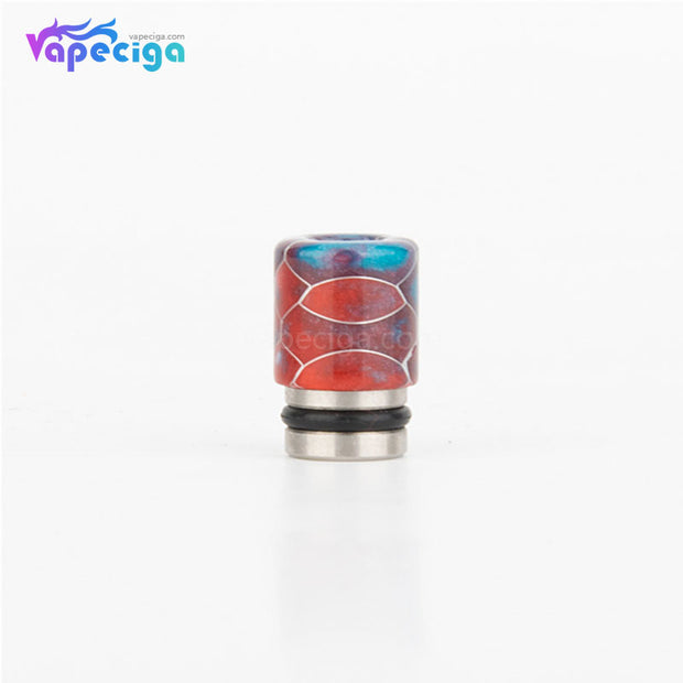 REEVAPE AS104S Straight Resin + Stainless Steel 510 Drip Tip with Single Washer - Wine Red