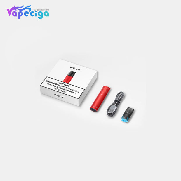 Relx Vape Pod Close System Starter Kit 350mAh 2ml Package Includes