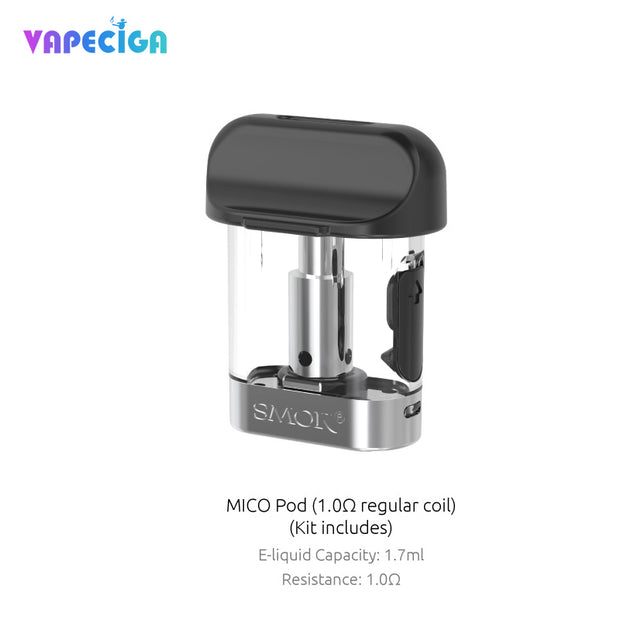 Replacement Pod Cartridges For Smok Mico Kit 3PCS 1.0|? Regular Coil