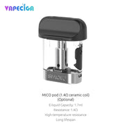 Replacement Pod Cartridges For Smok Mico Kit 3PCS 1.4|? Ceramic Coil