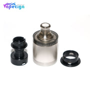 Replacement PMMA / PEI Tank Tube for Across Vape Wormhole Dvarw Style MTL RTA Black