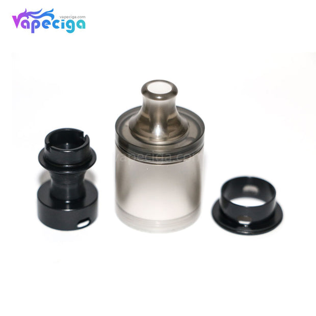 Replacement PMMA / PEI Tank Tube for Across Vape Wormhole Dvarw Style MTL RTA Black
