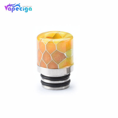 Resin + Stainless Steel Honeycomb 510 Drip Tip with Dual Washer