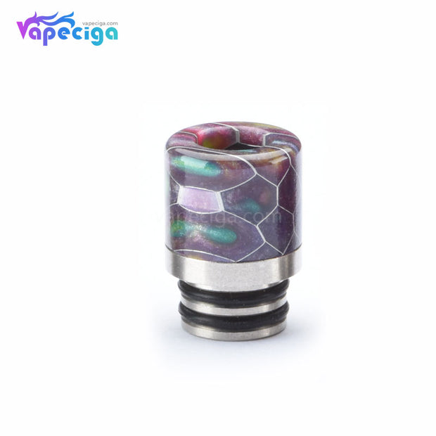 Resin + Stainless Steel Honeycomb 510 Drip Tip with Dual Washer