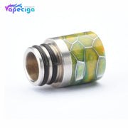 Resin + Stainless Steel Honeycomb 510 Drip Tip with Dual Washer Display