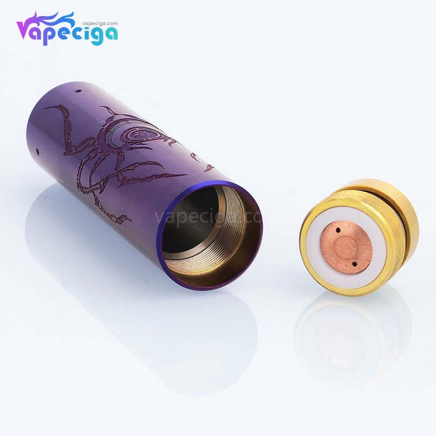 Rogue Style 18650 Mech Mod with Cyclope Spider Pattern