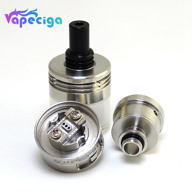 SXK Experiment 3 V3 Style MTL RTA 316 Stainless Steel, 2.5ml, 22mm