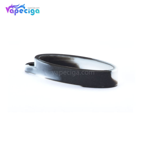 Silicone Flat Ring Vape Band for Vape Mod 40mm Black + White