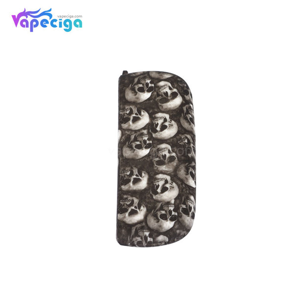 Silicone Protective Case with Skull Pattern for IQOS 3.0 - White Skull