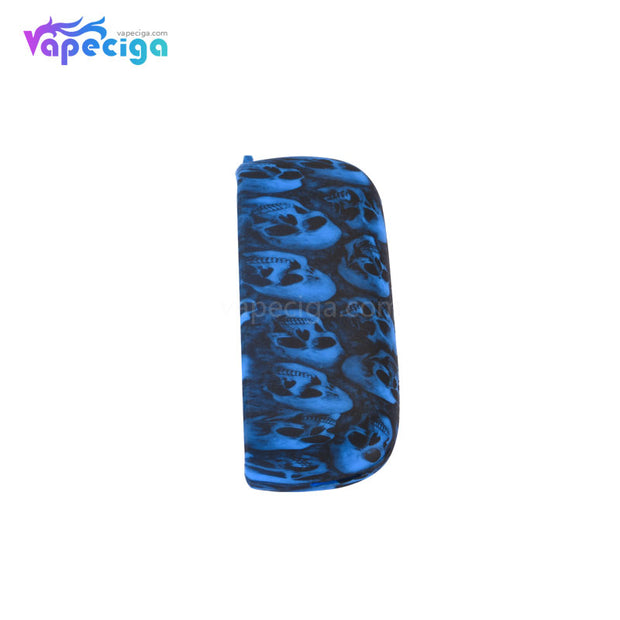 Silicone Protective Case with Skull Pattern for IQOS 3.0 - Blue Skull