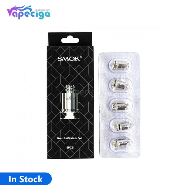 Smok Nord Replacement Mesh Coil 0.6ohm 5PCs In Stock