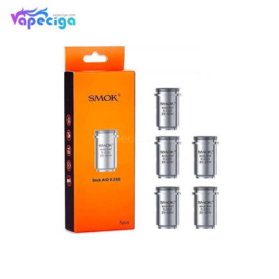 Smok Stick AIO Replacement Coil 0.23ohm 5PCs Silver