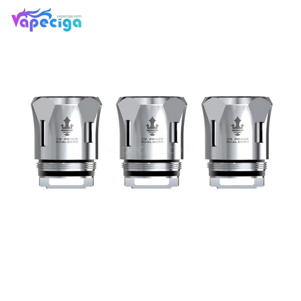 Smok V12 Prince Replacement Dual Mesh Coil 0.2ohm Silver Details