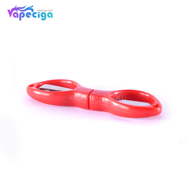 Stainless Steel Stretchable Scissors Red