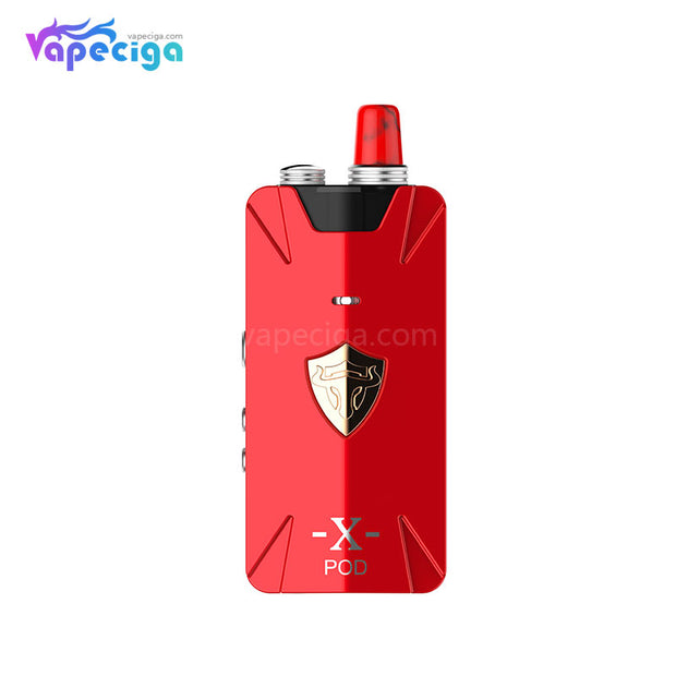 Thunderhead Creations Tauren X Vape Pod System Starter Kit RBA Version Red 1000mAh 2ml