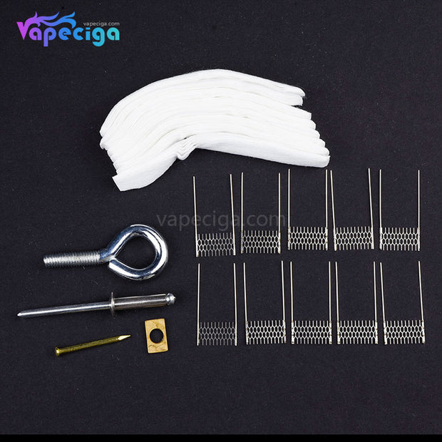 VAPJOY DIY Rebuild Kit with RPM-VM1 Ni80 Mesh Coil 0.4ohm for SMOK RPM40 / RPM80