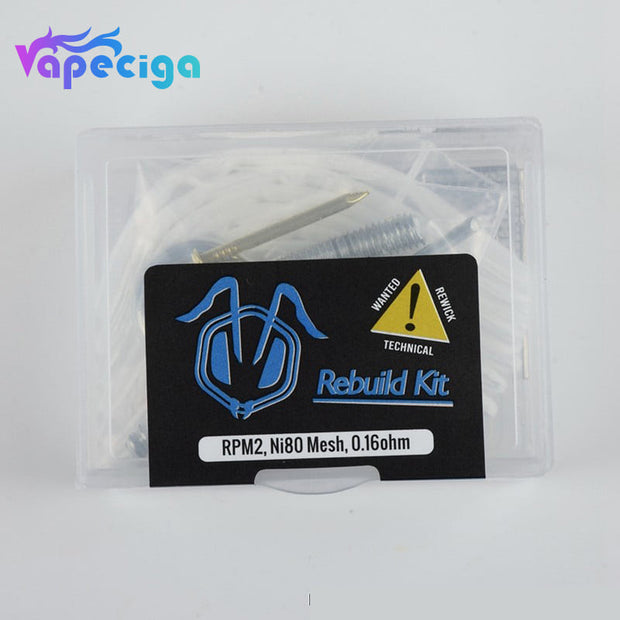 VAPJOY Rebuild Kit RPM2 DIY Rebuild Kit for SMOK RPM2 Coil - Rod + Cottons + Ni80 Mesh 0.16ohm