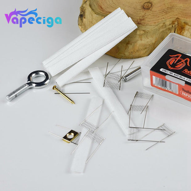 VAPJOY VINCI-TM1 DIY Rebuild Kit for Vopoo PnP Series Coils - Rod + Cottons + Ni80 Mesh 0.6ohm