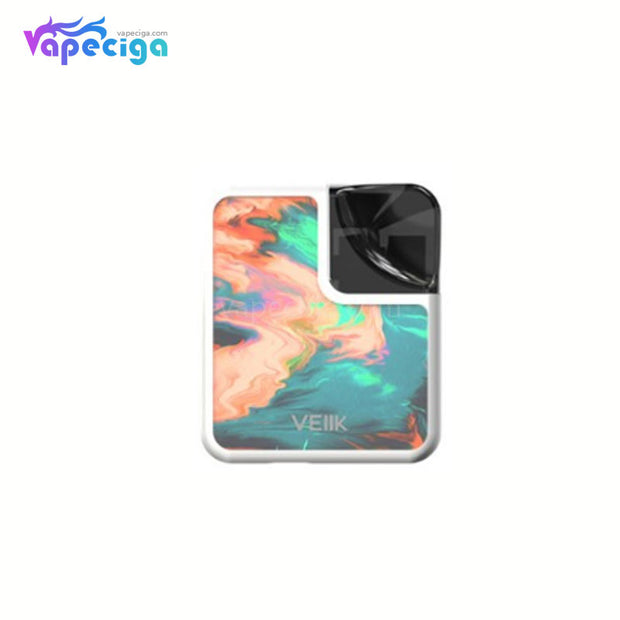 VEIIK Cracker Vape Pod System Starter Kit 500mAh 2ml Glass Version Idyllic White