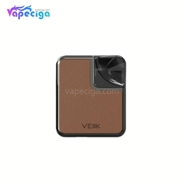 VEIIK Cracker Vape Pod System Starter Kit 500mAh 2ml Pu Version Elgant Brown