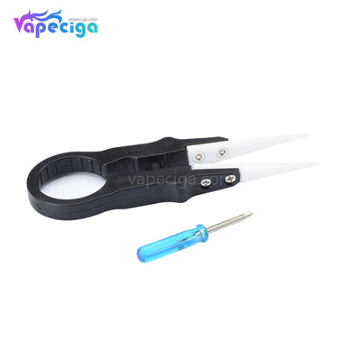 Black Vaper Tweezer SV3 Plastic + Ceramic 3-in-1 Tweezers