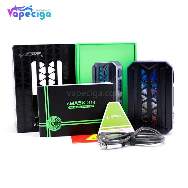 Vzone eMASK TC Box Mod 218W Package Includes