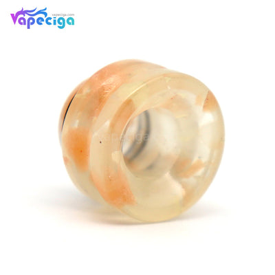 Orange YUHETEC Luminous Resin 810 Drip Tip Details