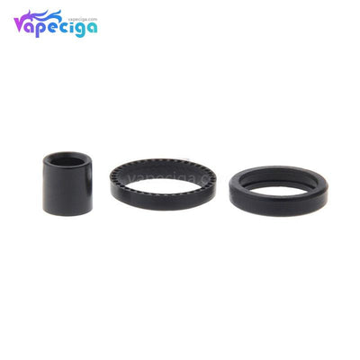 YUHETEC POM Drip Tip with Silicone Ring for Aspire Nautilus X Black