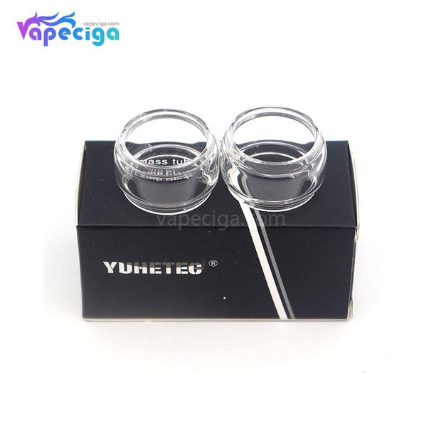 YUHETEC Transparent Replacement Fatboy Glass Tank Tube for Vandy Vape Kylin M RTA 4.5ml 2PCs