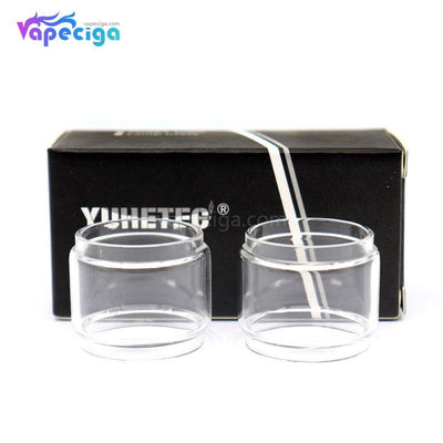 YUHETEC Replacement Glass Bubble Tank Tube for Wotofo Bravo RTA 6ml 2PCs