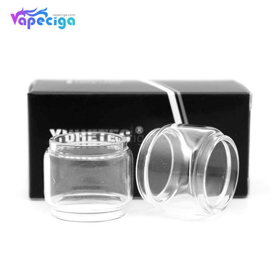 YUHETEC Replacement Glass Bubble Tank Tube Clear 2PCs