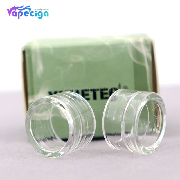 YUHETEC Transparent Replacement Glass Drip Tip for Smok TFV8 Baby V2 2PCs Display
