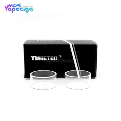 YUHETEC Transpatrent Replacement Straight Glass Tank Tube for Vandy Vape Kylin M RTA 3ml 2PCs