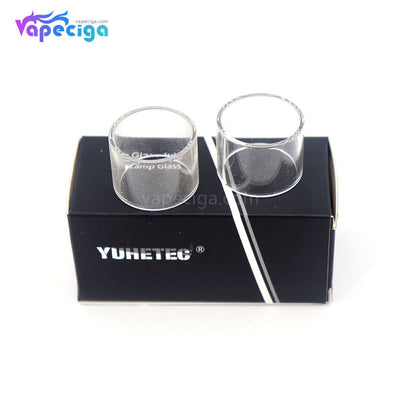 YUHETEC Transparent Replacement Straight Glass Tank Tube for Smok TFV8 Baby V2 2PCs